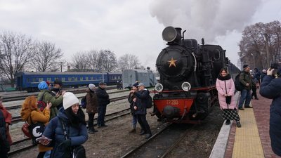 На Кіровоградщині "Гайворонський експрес" здійснив завершальний туристичний рейс у цьому році На Кіровоградщині "Гайворонський експрес" здійснив завершальний туристичний рейс у цьому році