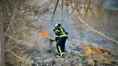На Черкащині за добу сталися чотири пожежі сухої трави