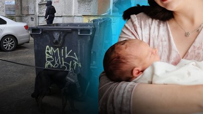 Немовля у сміттєвому контейнері