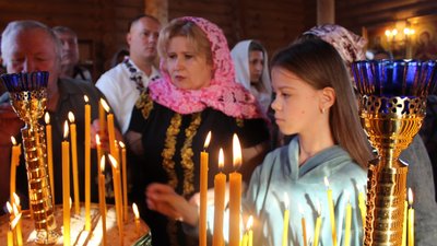 Парафіяни 1 жовтня в храмі в місті Долинська Парафіяни 1 жовтня в храмі в місті Долинська