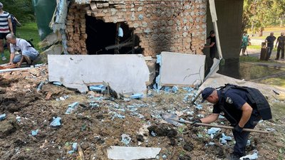 Російська армія під час обстрілу Харкова 30 серпня зруйнувала туалет Російська армія під час обстрілу Харкова 30 серпня зруйнувала туалет