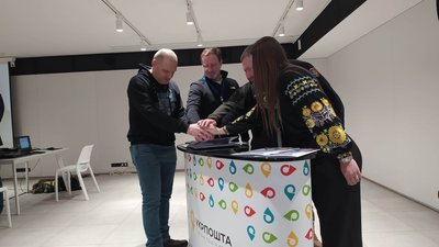 Спецпогашення поштової марки "ПТН-ПНХ". 24 лютого 2023 року. Спецпогашення поштової марки "ПТН-ПНХ". 24 лютого 2023 року.