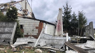Село Битиця на Сумщині після бомбардувань російськими військовими. Фото Село Битиця на Сумщині після бомбардувань російськими військовими. Фото