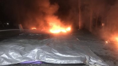 Дитячі атракціони горіли в парку розваг в Ужгороді