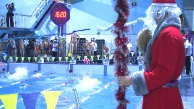 У басейні Луцької спортшколи олімпійського резерву відбулося свято «Ялинка на воді»