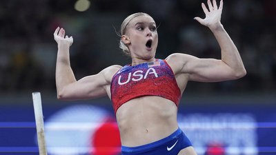 Сенді Морріс у фіналі чемпіонату світу з легкої атлетики