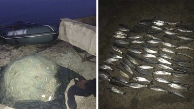 На озері Сиваш херсонські прикордонники затримали чотирьох браконьєрів