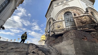 Києво-печерська Лавра після обстрілу 15 червня