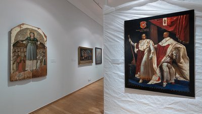 Загорнуті у плівку стіни, як символ трансформації України: виставка НХМУ у Кракові Загорнуті у плівку стіни, як символ трансформації України: виставка НХМУ у Кракові