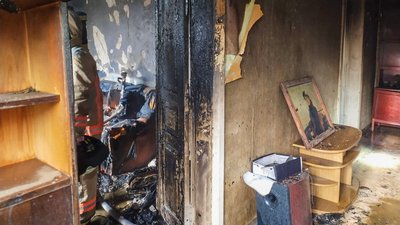 Наслідки пожежі в Основ'янському районі Харкова