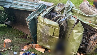 У Рахові ввечері 17 липня перекинувся вантажний автомобіль