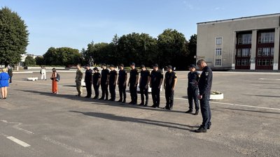 Вшанування пам'яті загиблих працівників МВС у Шептицькому, 29 серпня 2025