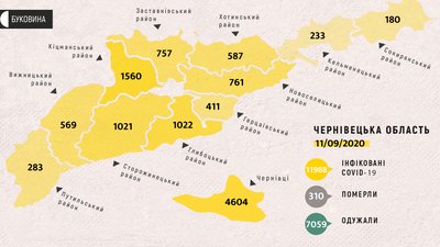 COVID-19 на Буковині: географія поширення COVID-19 на Буковині: географія поширення