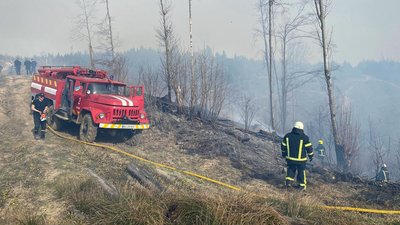 На Закарпатті горить близько 5 гектарів лісу На Закарпатті горить близько 5 гектарів лісу
