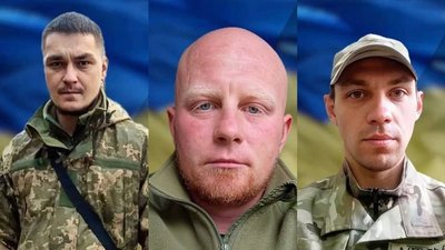 Військові з Буковини Сергій Пітікар, Михайло Політнічук та Ярослав Шевчук