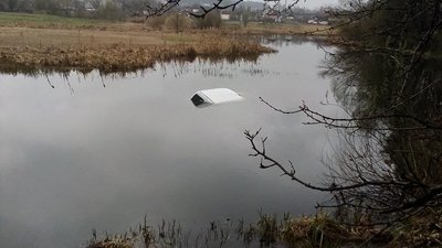 На Житомирщині у річці селища знайшли іномарку, яку викрали кілька днів тому у житомирянина