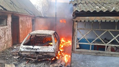Херсонщина обстріли пожежа