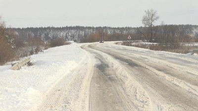 Наслідки негоди: на Житомирщині через снігопад побільшало ДТП, рух вантажівок обмежували Наслідки негоди: на Житомирщині через снігопад побільшало ДТП, рух вантажівок обмежували