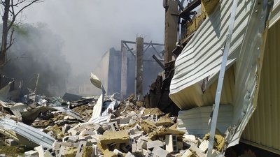 Наслідки російського удару по Харківщині, 23 травня 2024 року.