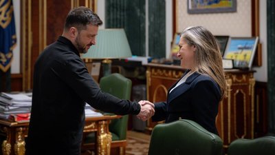 Володимир Зеленський, Христя Фріланд