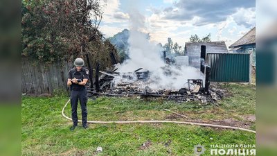 Росіяни ударним дроном поцілили у приватну господу на прикордонні Чернігівщини, 2024 рік