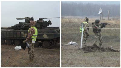 Відпрацювали влучність стрільби та бойові навички: на Донеччині провели військові навчання