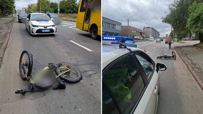 Поліція, ДТП, Івано-Франківськ, Івасюка, велосипедистка