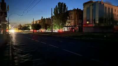 Місто під час вимкнення електроенергії. Миколаїв