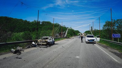 кільцева, харків, поліція, згоріле авто