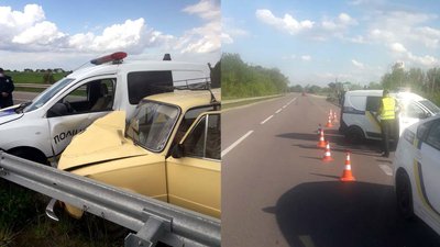 Рівненщина: у поліцейське авто в'їхала "вазівка", травмувалась дитина