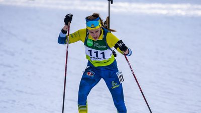 Вікторія Хвостенко на юніорському чемпіонаті світу з біатлону