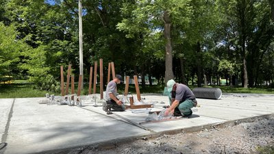 У Кропивницькому оновлюють парк Захисників правопорядку: що відомо