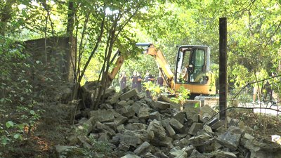 Поблизу прикарпатського села Рибне знесли огорожу Ігоря Халаменди Поблизу прикарпатського села Рибне знесли огорожу Ігоря Халаменди
