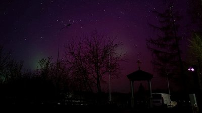 Північне сяйво над Тернопільщиною: в мережі публікують фото Північне сяйво над Тернопільщиною: в мережі публікують фото