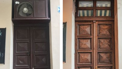 У Львові відреставрували двері у будинку XVIII століття