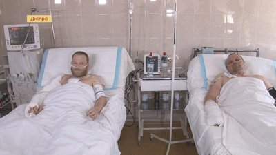 В обласній лікарні Дніпра лікують двох бійців, поранених в зоні ООС минулого тижня (ВІДЕО)