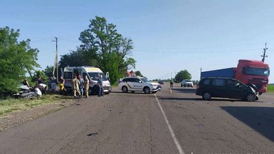 На Миколаївщині сталася ДТП. Двоє травмованих