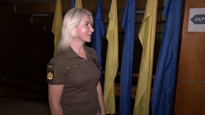 Виконувачка обов’язків начальника штабу територіальної оборони Луцького району № 3 Ірина Куцик Виконувачка обов’язків начальника штабу територіальної оборони Луцького району № 3 Ірина Куцик
