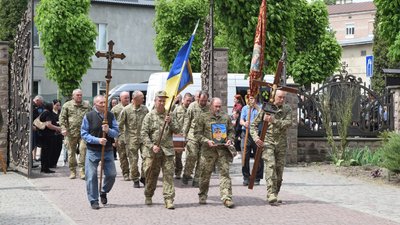 Андрій Яцків, похорон, процесія