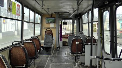 Монітор у тролейбусі Монітор у тролейбусі