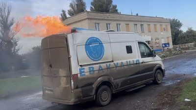 Удар по машині «Проліски» на Донеччині