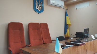 Судова зала у Шевченківському районному суді Харкова