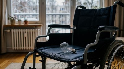 крісло з лампочкою ілюстративне