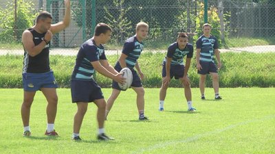 Змагання з регбі-7 у Хмельницькому – заключний етап цьогорічної XVI літньої універсіади України. Фото: Суспільне. Поділля. Змагання з регбі-7 у Хмельницькому – заключний етап цьогорічної XVI літньої універсіади України. Фото: Суспільне. Поділля.