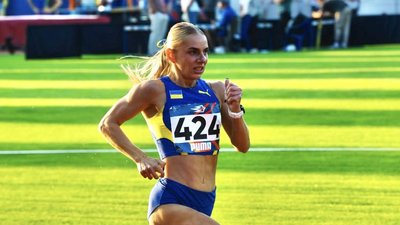 Юлія Гавриляк під час чемпіонату України з легкої атлетики