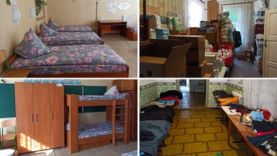 У Новоукраїнці на Кіровоградщині евакуйованих з Донеччини розмістили в школі У Новоукраїнці на Кіровоградщині евакуйованих з Донеччини розмістили в школі