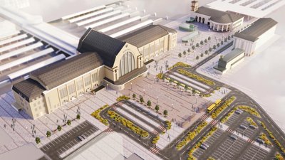 Без хаотичних парковок і стихійної торгівлі. В УЗ хочуть перебудувати київський вокзал