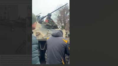 "Ганьба!". У Конотопі на Сумщині військові РФ вимагали віддати місто під контроль "Ганьба!". У Конотопі на Сумщині військові РФ вимагали віддати місто під контроль