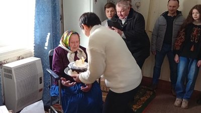 Катерину Цвик вітають зі 100-річним ювілеєм, 18 січня 2026 року