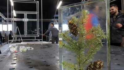 Дизайнери розробили для української антарктичної станції артінсталяцію "Дім. Спогади" Дизайнери розробили для української антарктичної станції артінсталяцію "Дім. Спогади"